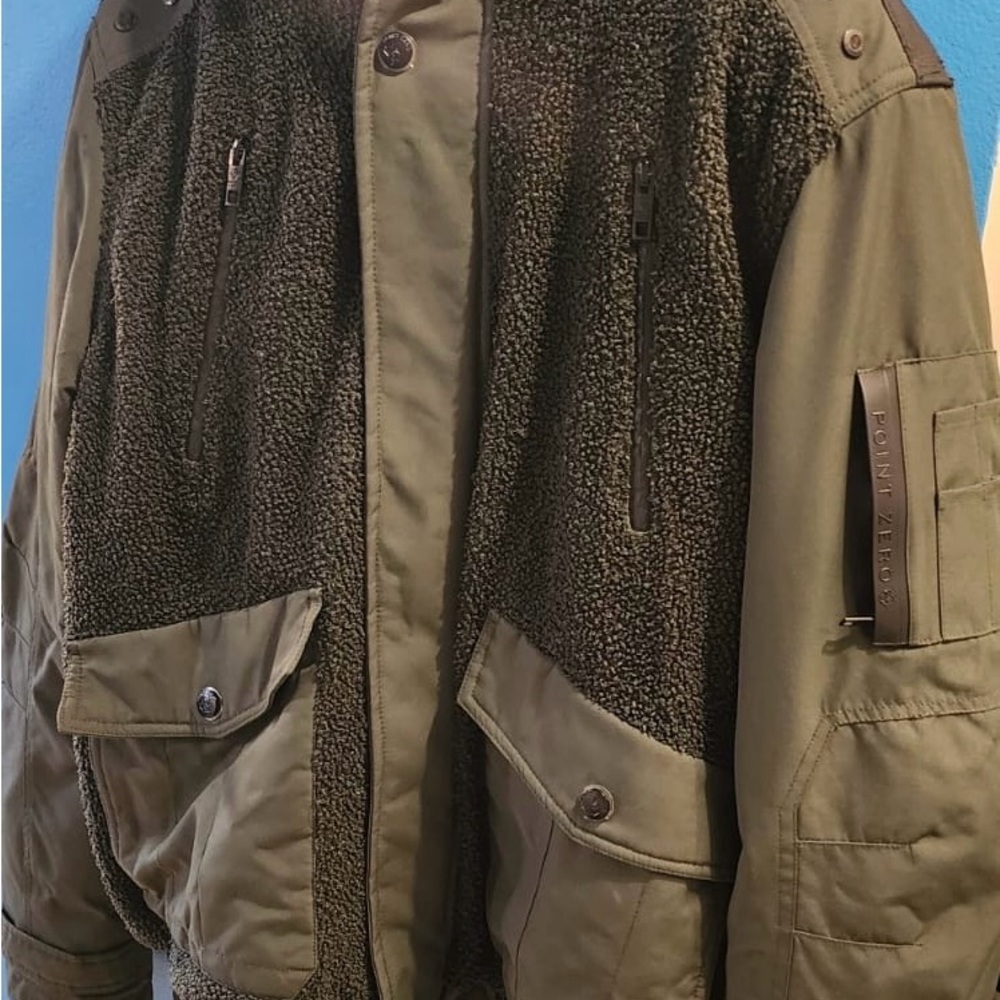 Point Zero Men's Dark Olive Field Jacket